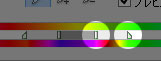 色相・彩度の微調整